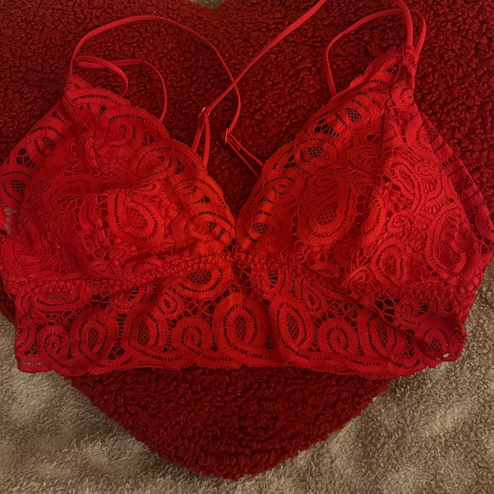 Victoria's Secret Red Lace Bralette